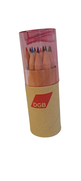 Stifteköcher Pappe rot - DGB