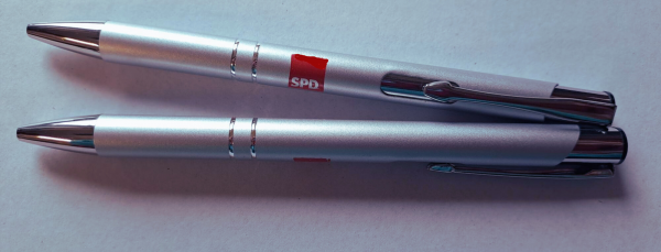 Kugelschreiber Metall silber SPD**