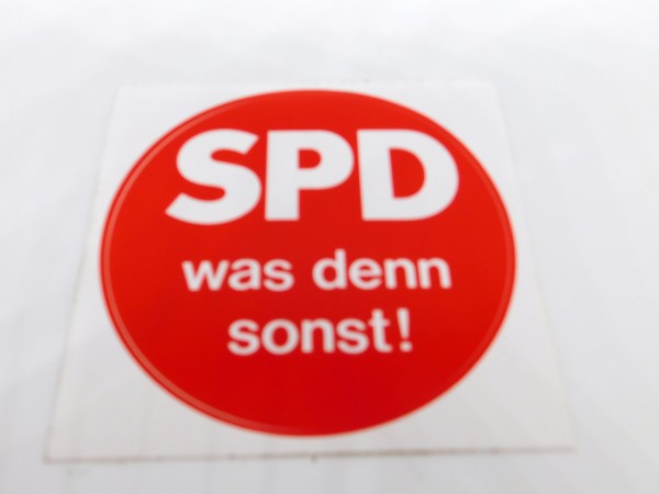 Aufkleber - SPD was denn sonst
