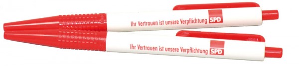 Kugelschreiber rot/weiß - SPD