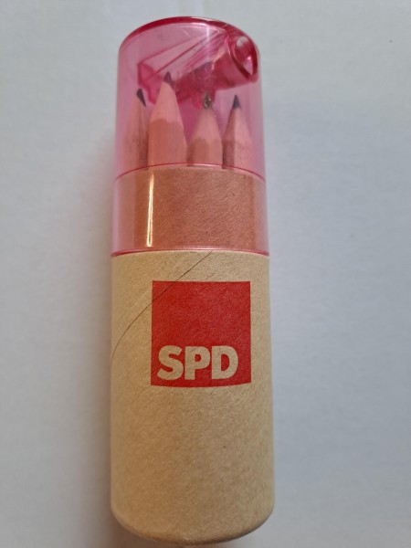 Stifteköcher Pappe rot - SPD**